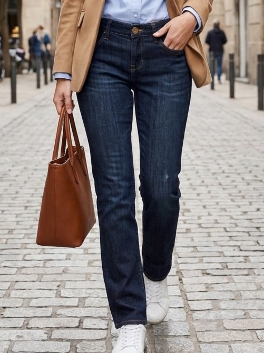 Cabi Brando Straight Leg Dark Wash Jeans Size 8 Style 513